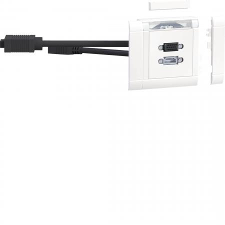Hager Anschlussset VGA + HDMI front vw