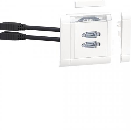 Hager Anschlussset HDMI + HDMI front vw
