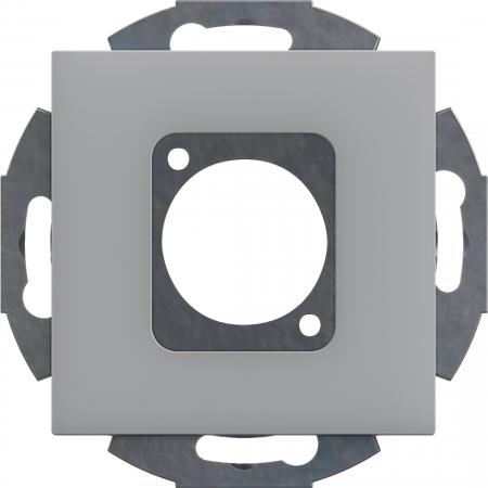Hager Montagerahmen für 1 Multimedia Typ31 alu