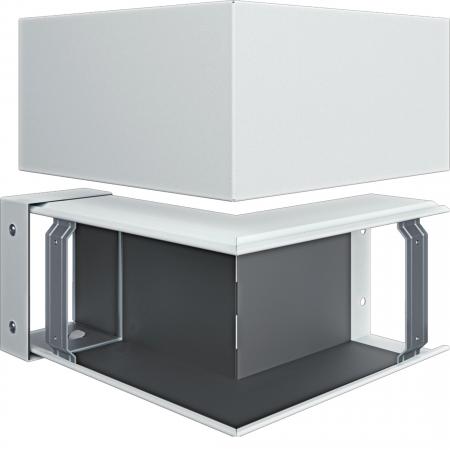 Hager Außeneck Brandschutzkanal FWK-Plus 100x150 mm weiß Stahl pulverbeschichtet