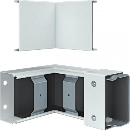 Hager Inneneck FWK-Plus 60x100 mm weiß pulverbeschichtet für Brandschutzkanal