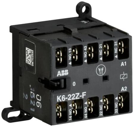 ABB K6-22Z-F-01 Kleinhilfsschütz, 24 V 40-450 Hz