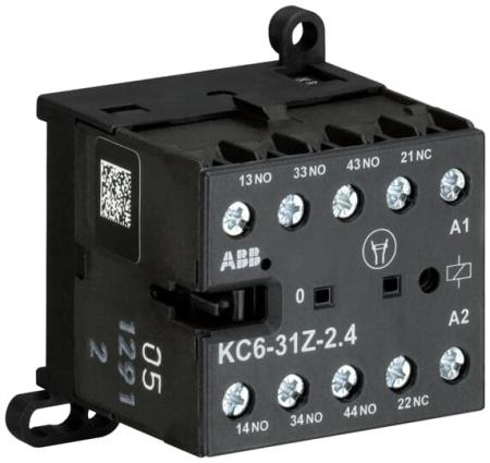 ABB KC6-31Z-2.4-51 Kleinhilfsschütz, 17-32 V DC, 2,4 W