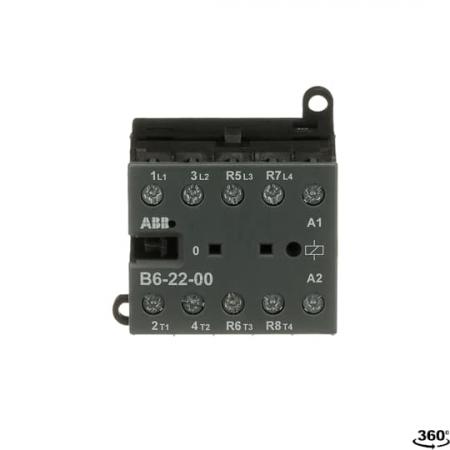 ABB B6-22-00-01 Kleinschütz, 4-polig, 24 V 40-450 Hz