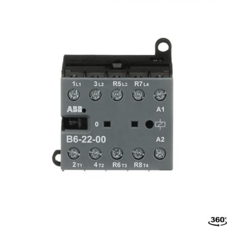 ABB B6-22-00-02 Kleinschütz, 4-polig, 42 V 40-450 Hz