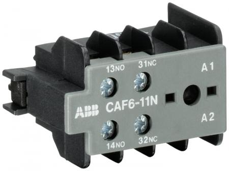 ABB CAF6-11N Hilfskontaktblock 1S/1Ö, für 3-polige B(C)6, B(C)7 Kleinschütze Schraubanschluss, frontseitig anbaubar, VB6,VB7,VBC6,VBC7,VB6A,VB7A,VBC6A,VBC7A