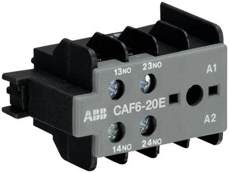 ABB CAF6-20E Hilfskontaktblock 2S/0Ö, für 4-polige B(C)6, B(C)7 Kleinschütze Schraubanschluss, frontseitig anbaubar, VB6,VB7,VBC6,VBC7,VB6A,VB7A,VBC6A,VBC7A