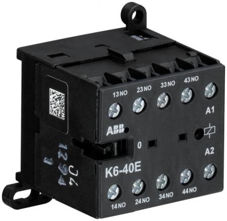 ABB K6-40E-85 Kleinhilfsschütz, 380-415 V 40-450 Hz