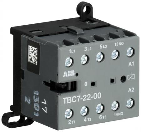 ABB TBC7-22-00-68 Kleinschütz, 4-polig, 140-260 V DC