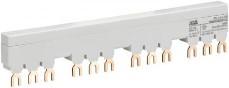 ABB PS1-4-1-100 3-Phasen-Sammelschiene für 4 MS116 / MS132 mit 1 HK/SK, Ie=100A