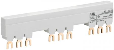 ABB PS1-3-2-100 3-Phasen-Sammelschiene für 3 MS116 / MS132 mit 2 HK/SK, Ie=100A