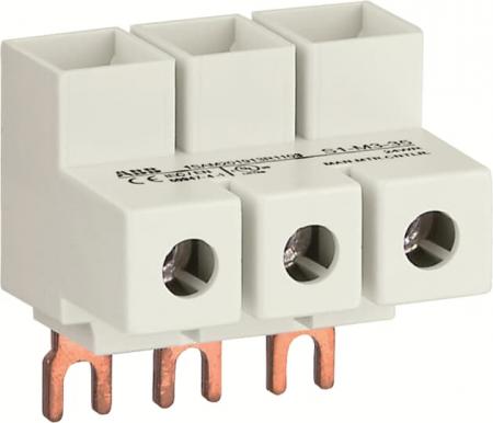 ABB S1-M3-35 3-Phasen-Einspeiseblock Flach, für MS116 / MS132, 35mm2, Type E