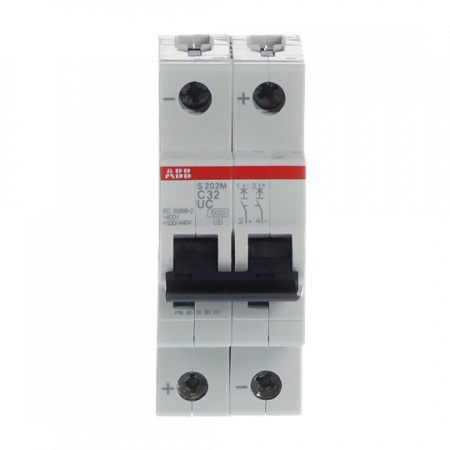 ABB S202M-C32UC Sicherungsautomat C-Char., 10 kA, 32 A, 2P
