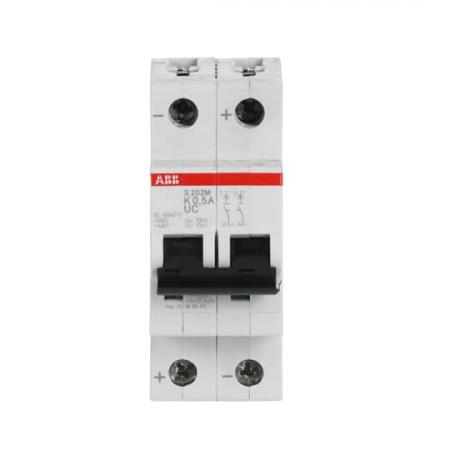 ABB S202M-K0.5UC Sicherungsautomat K-Char., 10 kA, 0.5 A, 2P