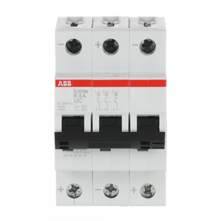 ABB S203M-K4UC Sicherungsautomat K-Char., 10 kA, 4 A, 3P
