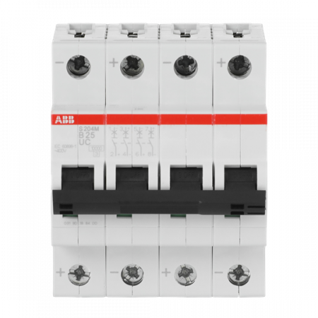 ABB S204M-B25UC Sicherungsautomat B-Char., 10 kA, 25 A, 4P