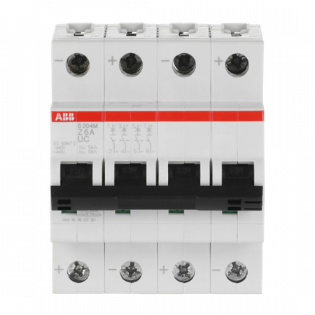 ABB S204M-Z6UC Sicherungsautomat Z-Char., 10 kA, 6 A, 4P