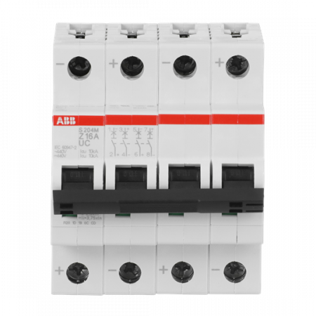 ABB S204M-Z16UC Sicherungsautomat Z-Char., 10 kA, 16 A, 4P