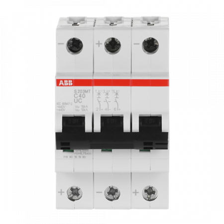 ABB S203MT-C40UC Sicherungsautomat C-Char., 10kA, 40A, 3P