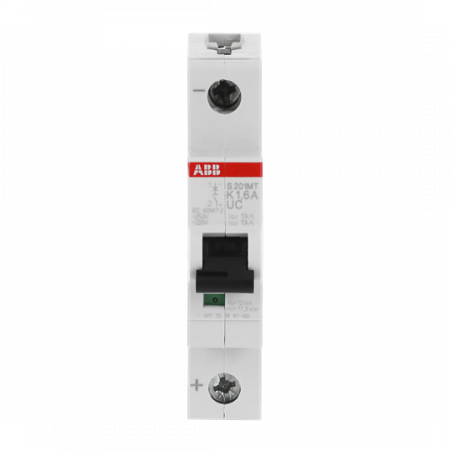 ABB S201MT-K1.6UC Sicherungsautomat K-Char., 10kA, 1,6A, 1P