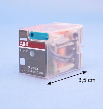 ABB CR-M024DC4 Steckbares Interface-Relais 4We, A1-A2=24VDC, 250V/6A