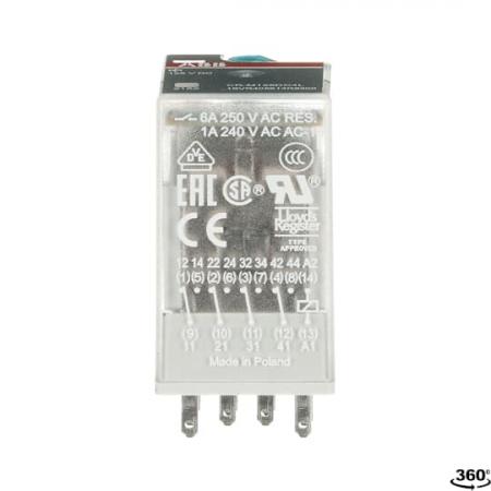 ABB CR-M125DC4L Steckbares Interface-Relais 4We, A1-A2=125VDC, 250V/6A, LED