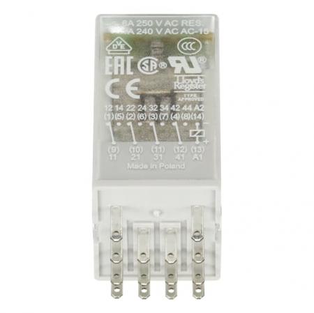 ABB CR-M024DC4LD Steckbares Interface-Relais 4We, A1-A2=24VDC, 250V/6A, Diode, LED