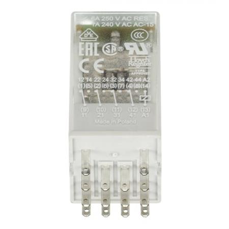 ABB CR-M024DC4LG Steckbares Interface-Relais 4We, A1-A2=24VDC, Goldkontakte, LED