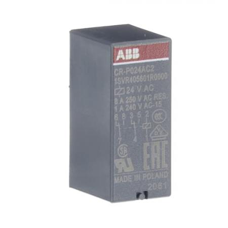 ABB CR-P024AC2 Steckbares Interface-Relais 2We, A1-A2=24VAC, 250V/8A