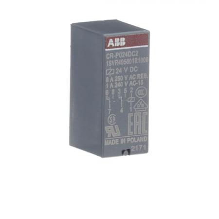 ABB CR-P024DC2 Steckbares Interface-Relais 2We, A1-A2=24VDC, 250V/8A