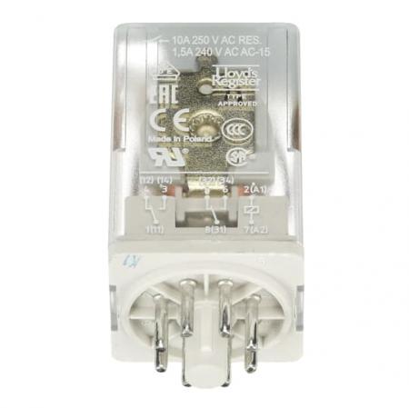 ABB CR-U012DC2L Steckbares Interface-Relais 2We, A1-A2=12VDC, 250V/10A, LED