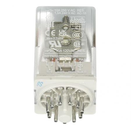 ABB CR-U024DC3L Steckbares Interface-Relais CR-U, 3We, A1-A2=24VDC, 250V/10A, LED