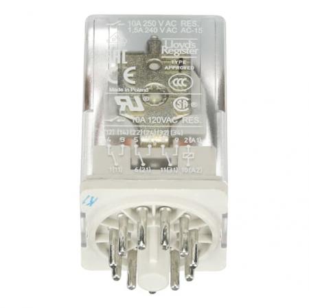 ABB CR-U120AC3 Steckbares Interface-Relais CR-U, 3We, A1-A2=120VAC, 250V/10A