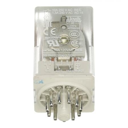 ABB CR-U012DC3L Steckbares Interface-Relais CR-U, 3We, A1-A2=12VDC, 250V/10A, LED
