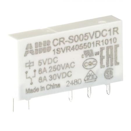 ABB CR-S005VDC1R Steckbares Interface-Relais 1We, A1-A2=5VDC, Output=6A/250VAC