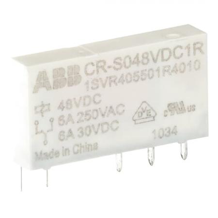 ABB CR-S048VDC1R Steckbares Interface-Relais 1We, A1-A2=48VDC, Output=6A/250VAC