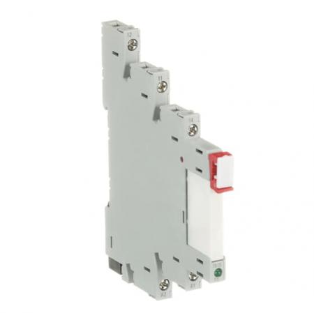 ABB CR-S110VADC1CRS Interface-Relais komplett, 1We, A1-A2=110V AC/DC, Schraubanschluss Output=6A/250VAC