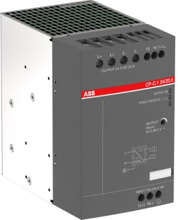 ABB CP-C.1 24/20.0-C Netzteil In:100-240VAC/90-300VDC Out:DC 24V/20A Schutzlackierte Leiterplatte