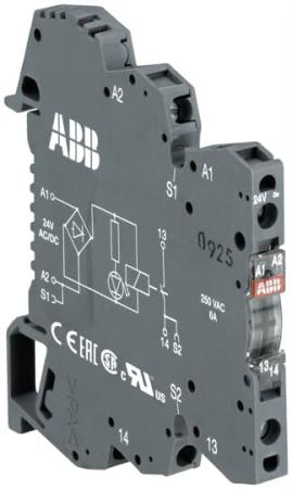 ABB OBRIC0100-48-60VUC Optokoppler R600 100mA,A1-A2=48-60V AC/DC,Transistor, Federzugklemme