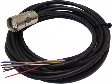 ABB JSD-TK5-12 Kabel 5 m Leitung glatt 12x 0,25mm², 5 m PUR mit M23 Buchsenstecker 12-polig