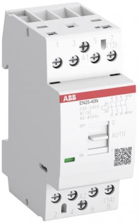 ABB EN25-31N-01 Installationsschütz 25A, 3S/1Ö, 24 V AC/DC mit Handbetätigung