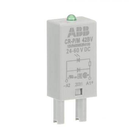 ABB CR-P/M 42BV Steckmodul Diode und LED grün für CR-P/M, 24-60VDC, A1+, A2-