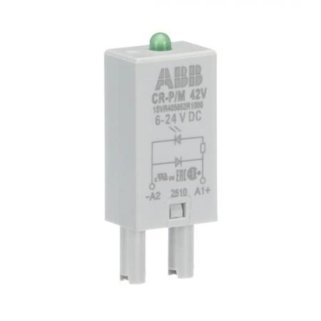 ABB CR-P/M 42V Steckmodul Diode und LED grün für CR-P/M, 6-24VDC, A1+, A2-