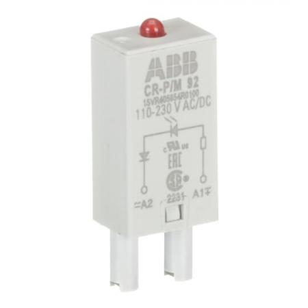 ABB CR-P/M 92 Steckmodul LED rot für CR-P/M, 110-230VAC/110VDC