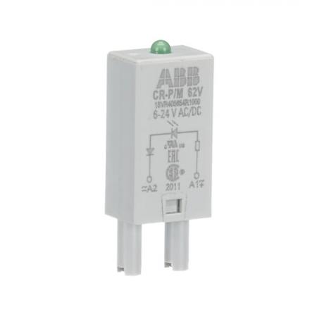 ABB CR-P/M 62V Steckmodul LED grün für CR-P/M, 6-24V AC/DC