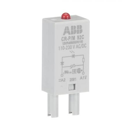ABB CR-P/M 92C Steckmodul Varistor und LED rot für CR-P/M, 110-230VAC/110VDC