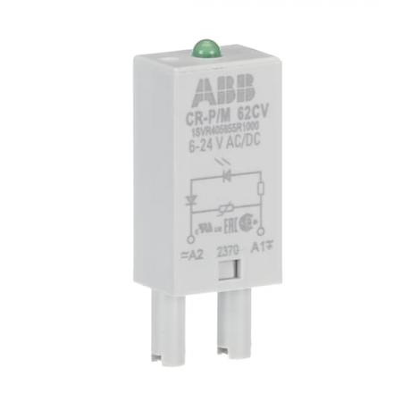ABB CR-P/M 62CV Steckmodul Varistor und LED grün für CR-P/M, 6-24V AC/DC