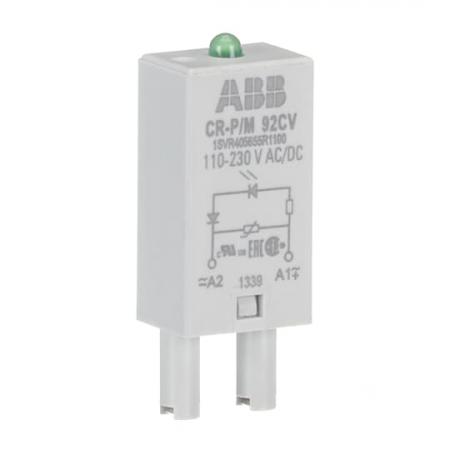 ABB CR-P/M 92CV Steckmodul Varistor und LED grün für CR-P/M, 110-230VAC/110VDC