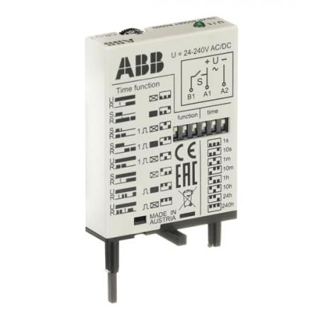 ABB CR-U T Multifunktionszeitmodul A1-A2=24-240V AC/DC, für CR-U Sockel, Steckmodul