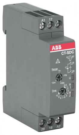 ABB CT-SDC.22 Zeitrelais, Stern-Dreieck, 50ms fest, 2NO, 24-48VDC/24-240VAC